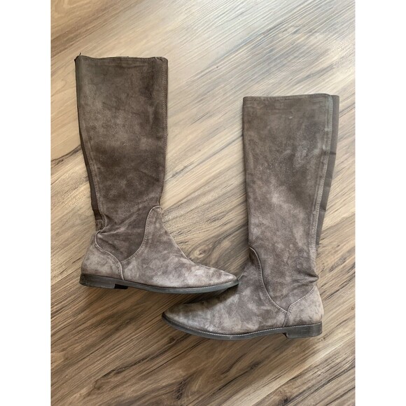 Lamica Women's Brown Suede Boot Davos Gomma Sole Size 38 Made In Italy - Picture 2 of 9